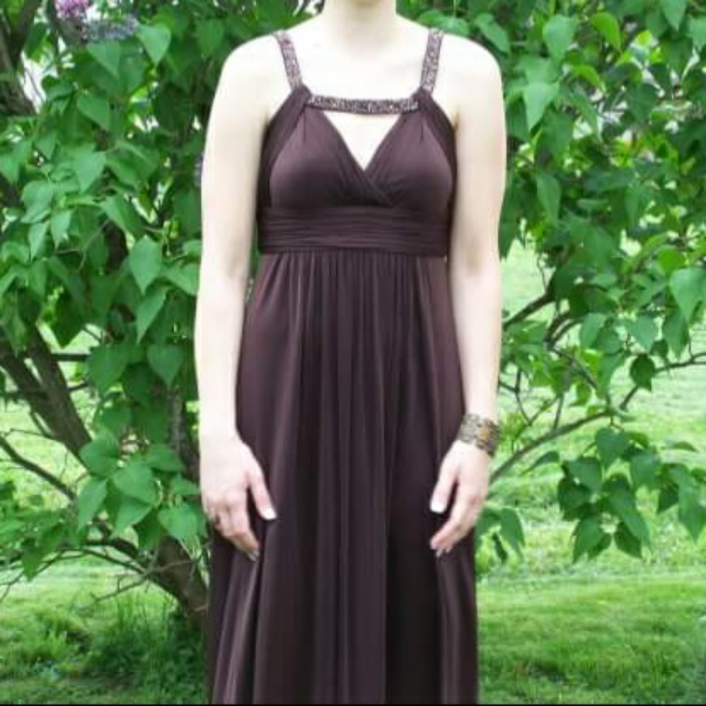 Floor length prom dress